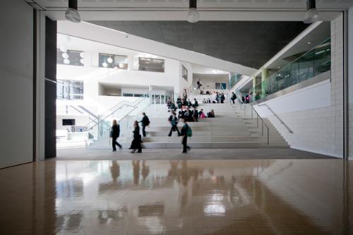 Our entrance lobby viewed from the school hall.