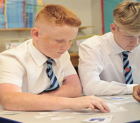 students studying